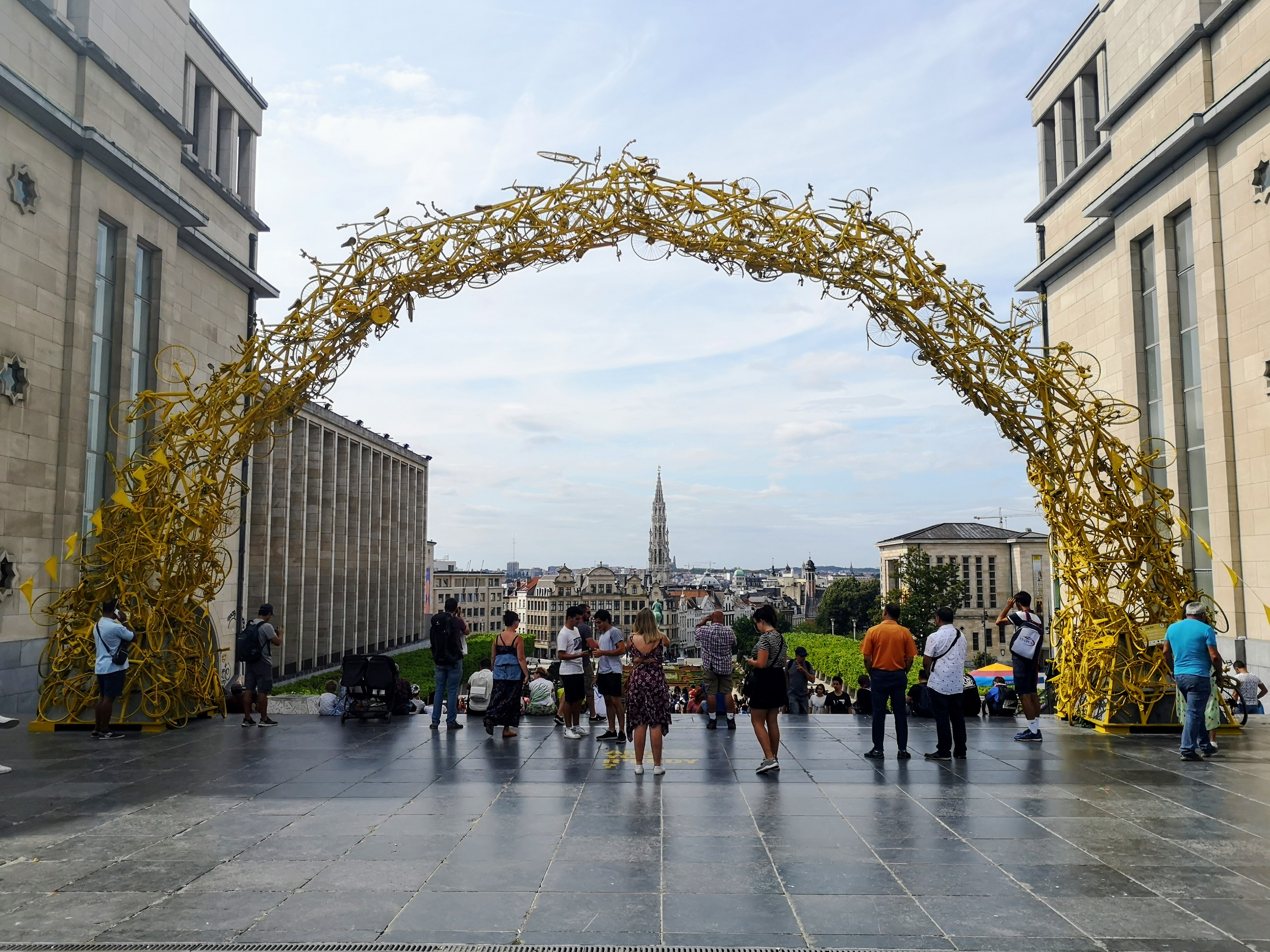 Belvédère de la place haute du Mont des Arts